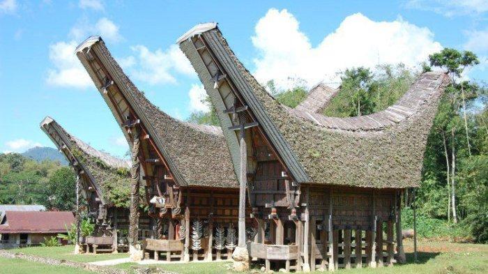 Ilustrasi Rumah Adat Tongkonan. (Tribunnews.com)