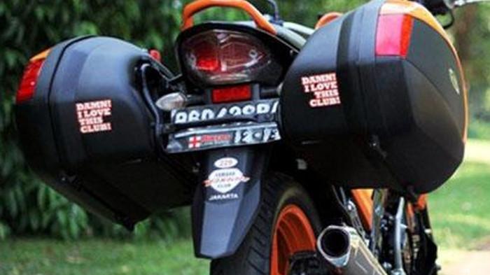 Ilustrasi Side Bag yang Terpasang Pada Motor Sport. (Kompas Otomotif)
