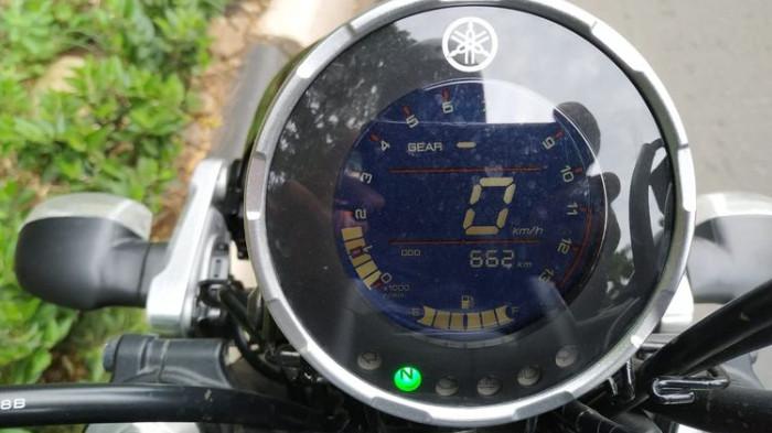 Ilustrasi Speeedometer Digital Yamaha XSR 155. (Kompas Otomotif)