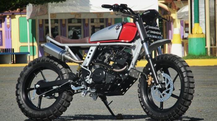 Ilustrasi Yamaha Byson Yang Di Modif Menjadi Model Scrambler. (GridOto.com)