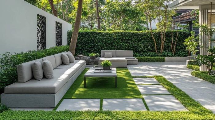Konsep Outdoor Living Room