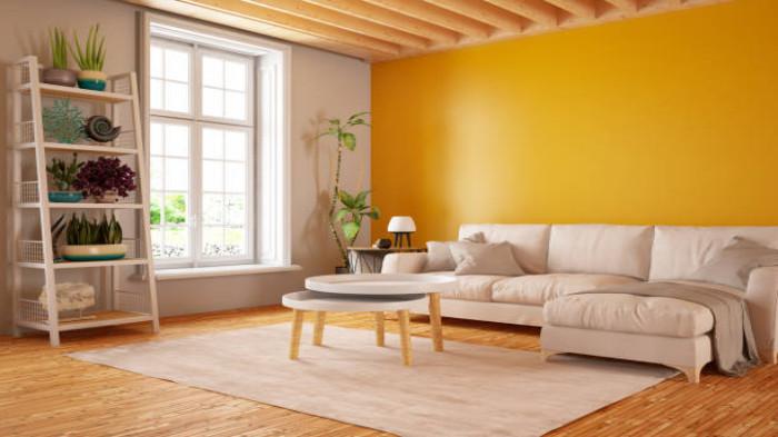 Ruang Keluarga Warna Kuning