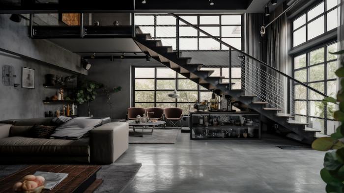 Rumah Tingkat dengan Konsep Industrial