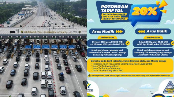 Cek Syarat Mendapatkan Diskon Tarif Tol Trans Jawa saat Arus Mudik Lebaran 2025