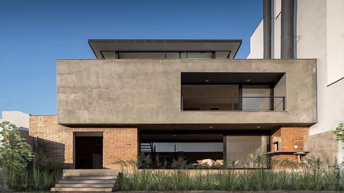 Fasad Rumah Industrial Modern