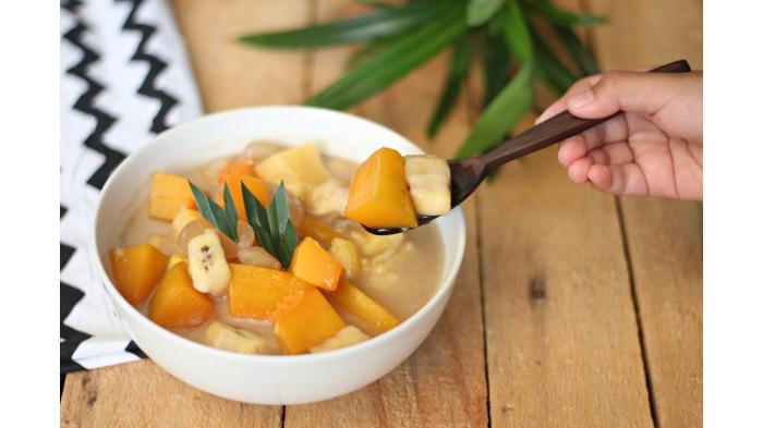 Ilustrasi Seduhan Kolak untuk Menu Buka Puasa. (Kompas.com)