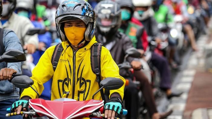 Ilustrasi Pemudik Menggunakan Motor. (Kompas Otomotif)