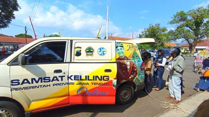 Samsat keliling Jawa Tengah. (Tribunbanyumas.com)