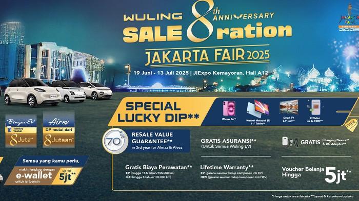 Cek Promo Wuling di Jakarta Fair Kemayoran 2025 19 Juni - 13 Juli 2025 Ada Hadiah iPhone 16