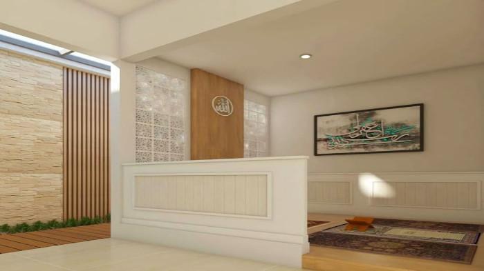 Mushola dengan Partisi Estetik