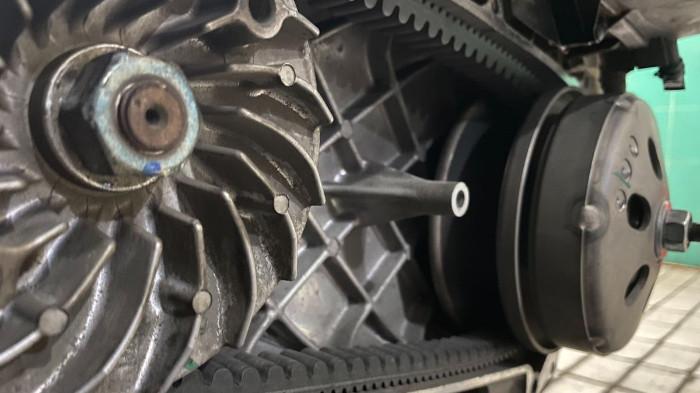 Ilustrasi CVT motor matic yang kotor. (kompas.com)
