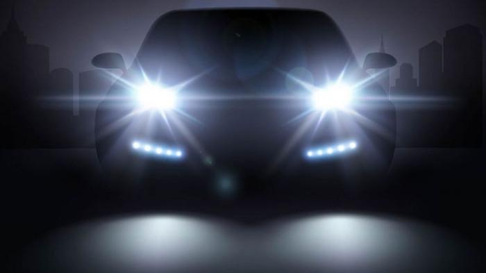 Ilustrasi lampu sorot mobil yang terlalu terang. (kompas.com)