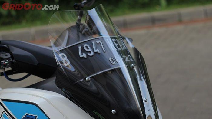 Ilustrasi windshield pada motor