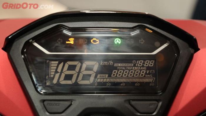 Ilustrasi speedometer digital pada motor matic. (gridoto.com)