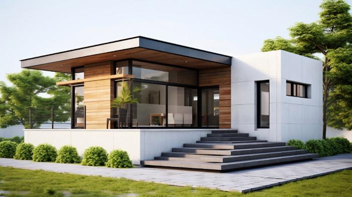 Ilustrasi desain rumah minimalis. (freepik.com)