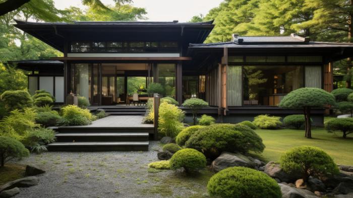 Ilustrasi desain rumah tropis modern. (freepik.com)