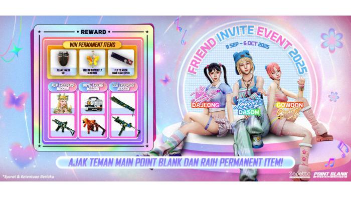Point Blank Indonesia Gelar Invite Friend, Undang Teman Baru dan Dapatkan Reward Eksklusif