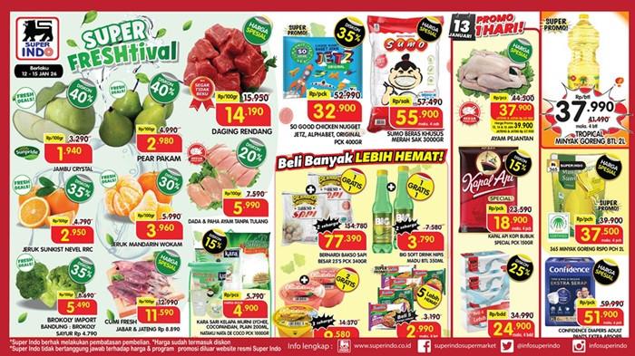 Cek Katalog Promo Superindo Terbaru 12-15 Januari 2026: Diskon Daging Segar, Minyak Goreng, sampai Detergen