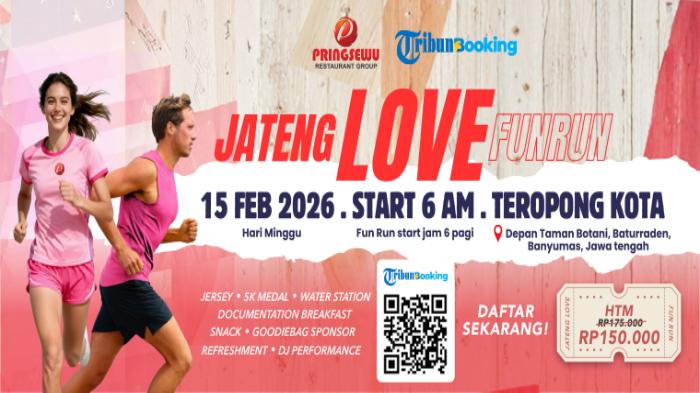 Jateng Love Fun Run 2026 Digelar di Banyumas, Usung Konsep Lari Santai 5K