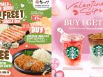 Daftar Promo Makanan dan Minuman Spesial Valentine 2026 untuk Para Jomblo Ada Buy 1 Free 1 