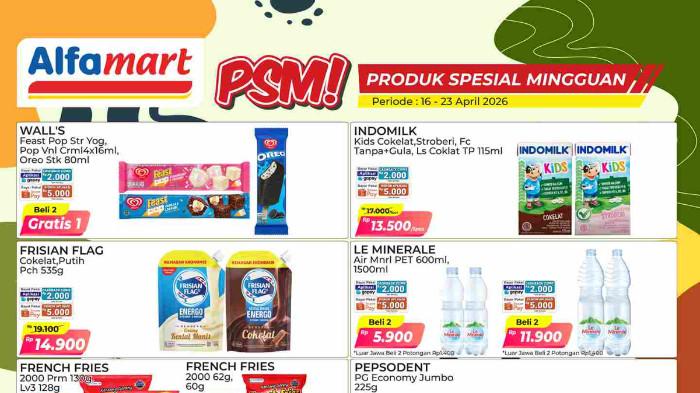 Cek Katalog Promo Alfamart Berlaku hingga 23 April 2026, Lebih Murah Bayar Pakai Gopay dan ShopeePay