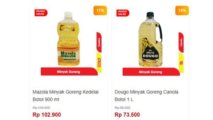Katalog promo minyak goreng di Alfamart