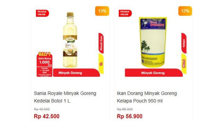 Katalog promo minyak goreng di Alfamart
