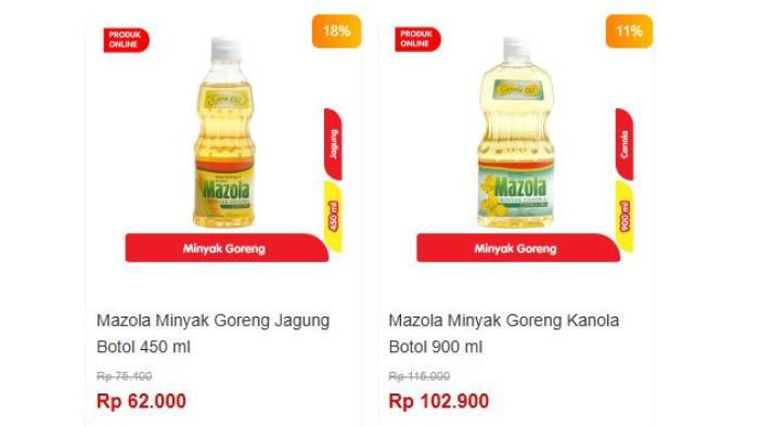 Katalog promo minyak goreng di Alfamart