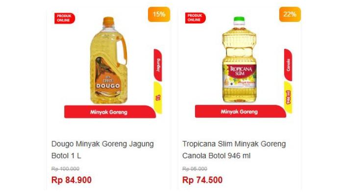 Katalog promo minyak goreng di Alfamart