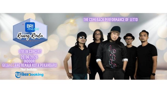 BRIMOment Ruang Rindu Live Concert Hadir di Pekanbaru, Tandai Kembalinya Letto Menyapa Penggemar