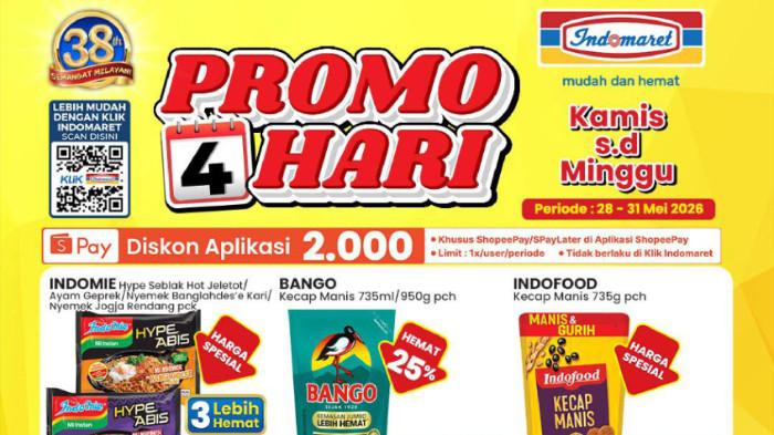 Cek Katalog Promo Terbaru Indomaret 28-31 Mei 2026 Ada Mie Instan, Tisu hingga Deterjen