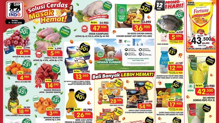 Cek Katalog Promo Superindo 11-14 Mei 2026: Minyak Goreng 345 dan Fortune Murah Maks Beli 2