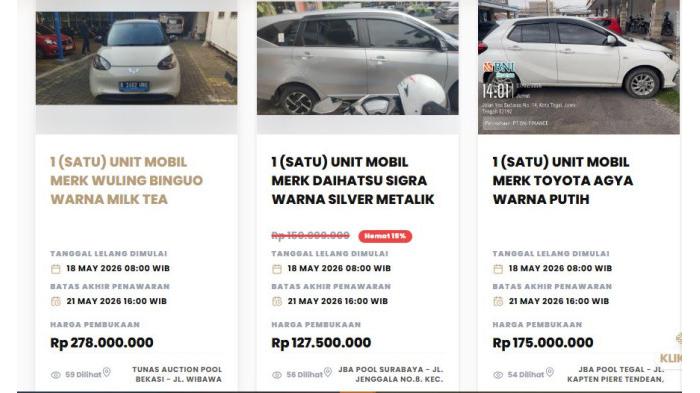Katalog mobil lelang di BPA Fair 2026 | bpafair.com
